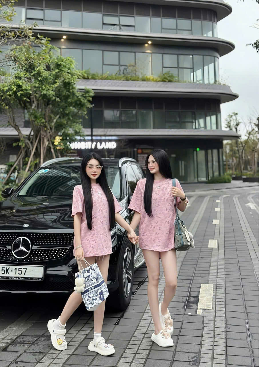 Áo Phông Nữ Cổ Tròn Form Rộng Màu Hồng Họa Tiết Chữ Rập Siêu Xinh Chất Cotton Thoáng Mát, Áo Phông Nữ Mùa Hè.